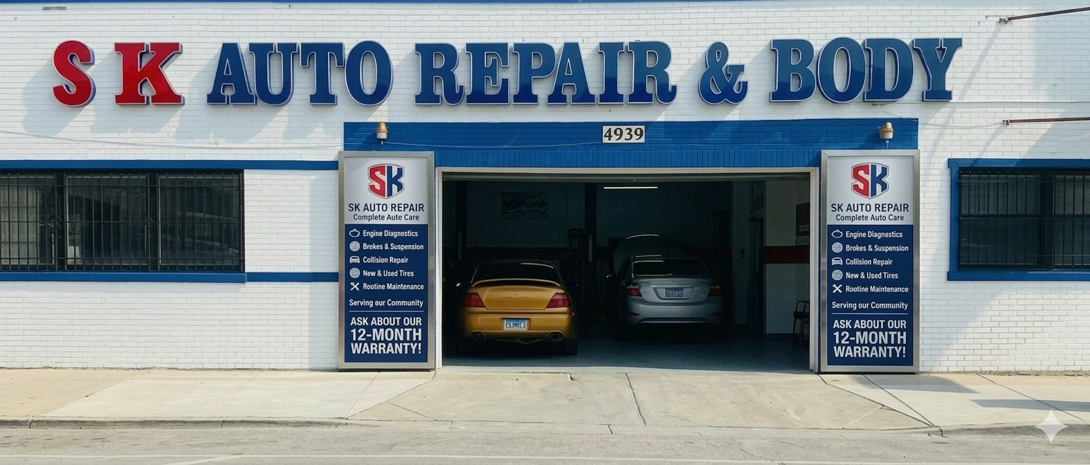 SK Auto Body & Repair Storefront